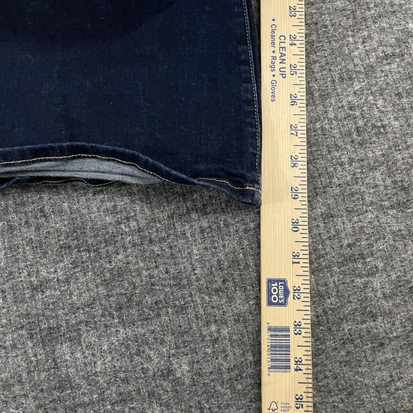 American Eagle Super Hi-Rise Flare Blue Denim Jeans Women's Size 10 Stretch EUC - Picture 11 of 13